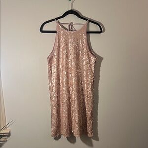 Forever 21 Blush Sequin Dress
